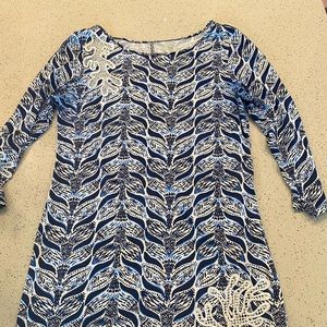 Lily Pulitzer blue reef dress size medium